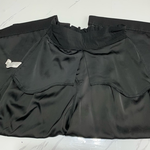 Zara Women’s Like New Black Square Tie Front Ribbon Pants Size Small - Picture 10 of 16